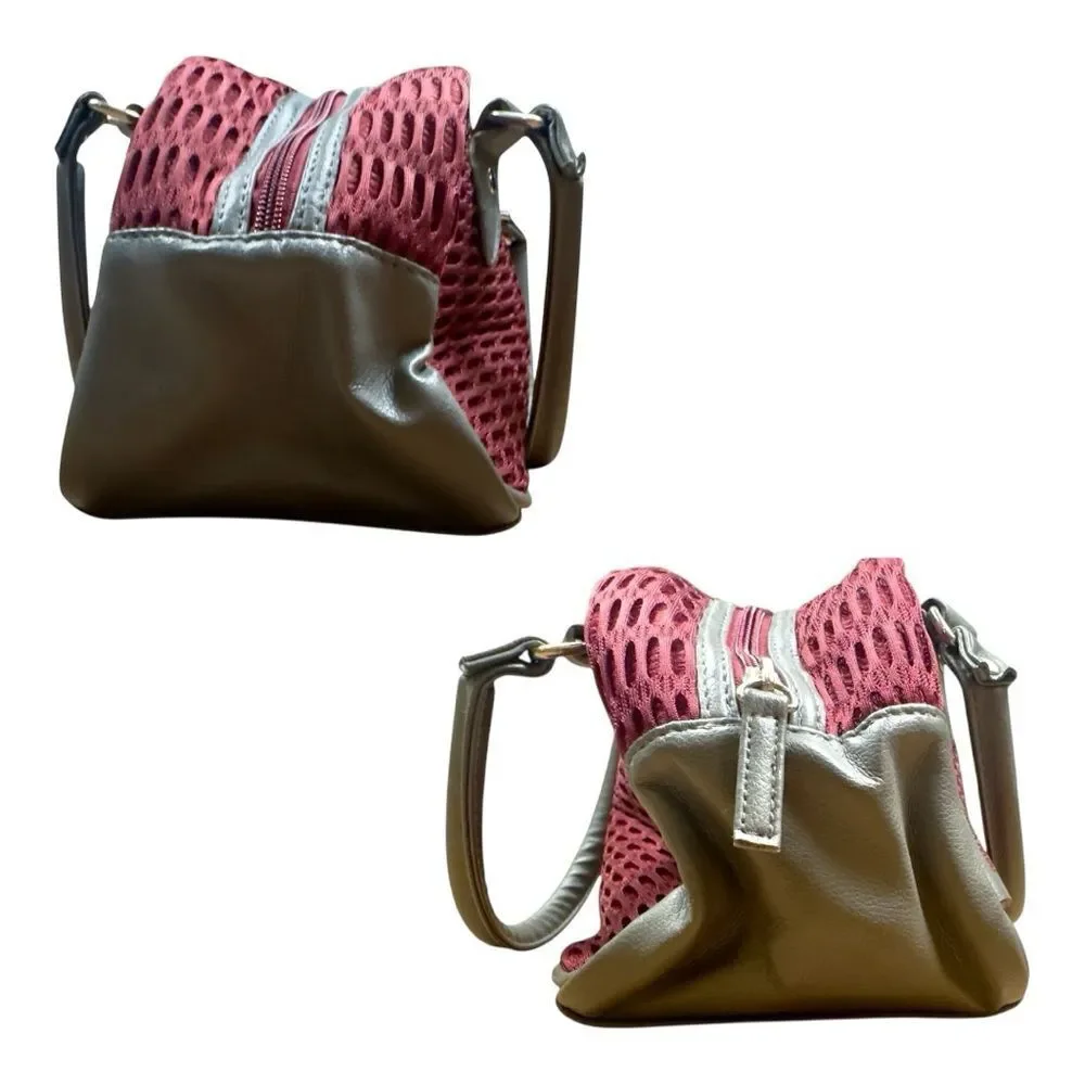 Alan Stuart Burgundy Virginia Tech Mesh Satchel